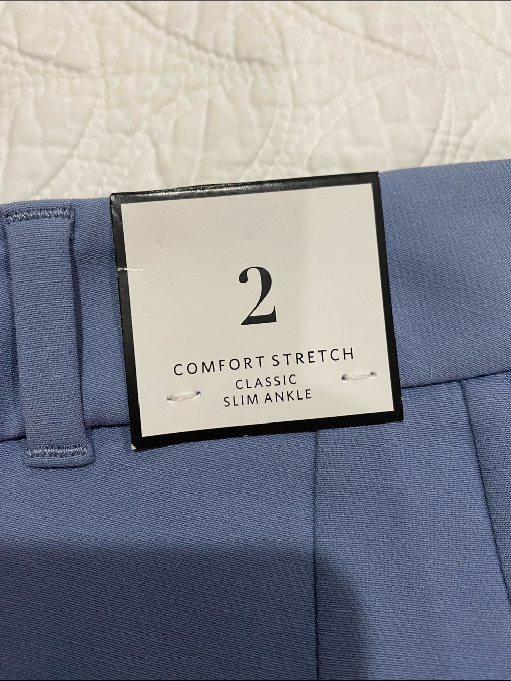 White House Black Market Men’s Flat Front Shorts in Dusty Blue